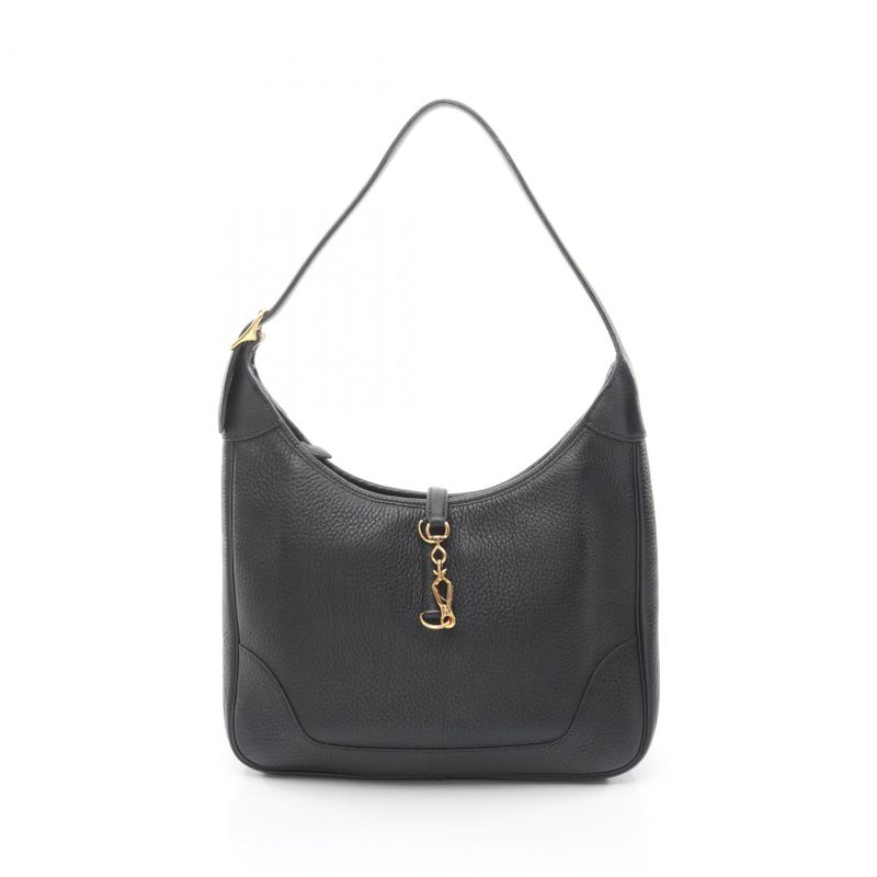 Hermes Shoulder Bag Trim 31 Black Leather