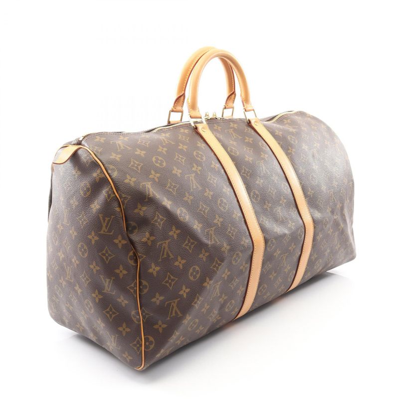 Louis Vuitton Boston Bag Keepall 55 Canvas Leather