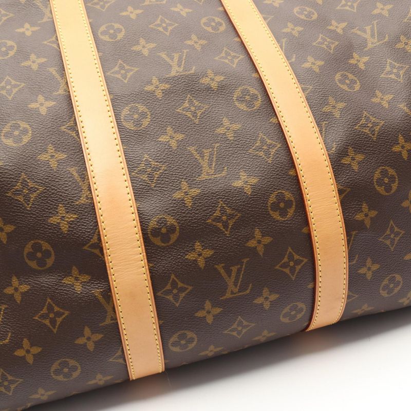 Louis Vuitton Boston Bag Keepall 55 Canvas Leather