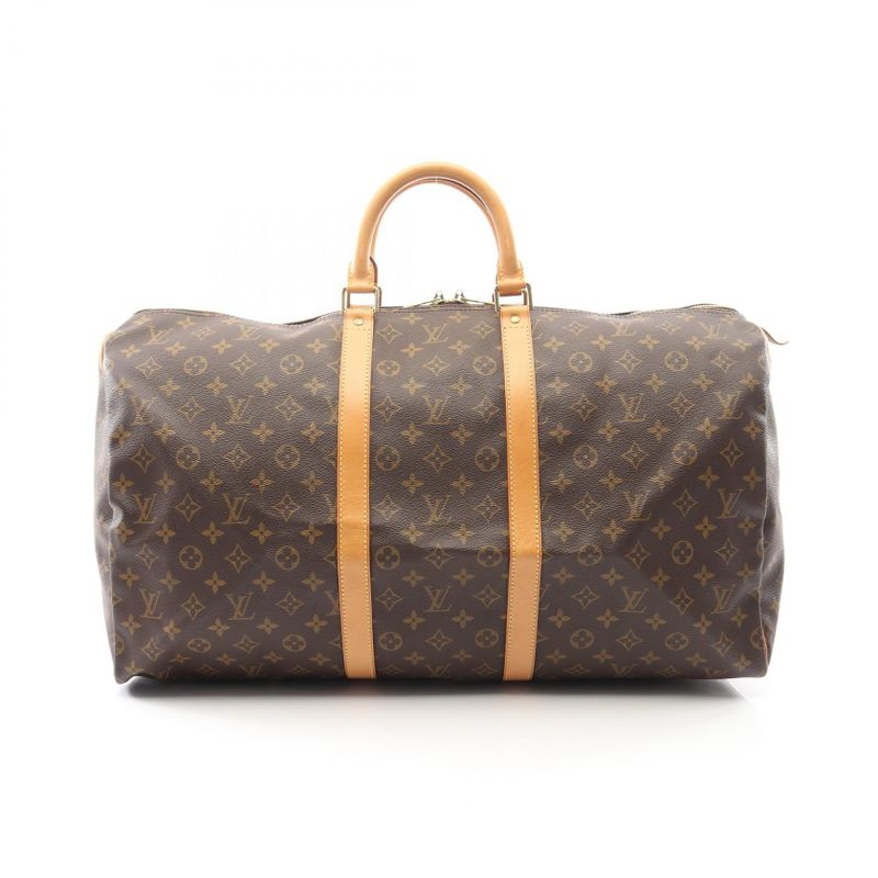 Louis Vuitton Boston Bag Keepall 55 Canvas Leather