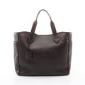 Loewe Tote Heritage Dark Brown Leather Large