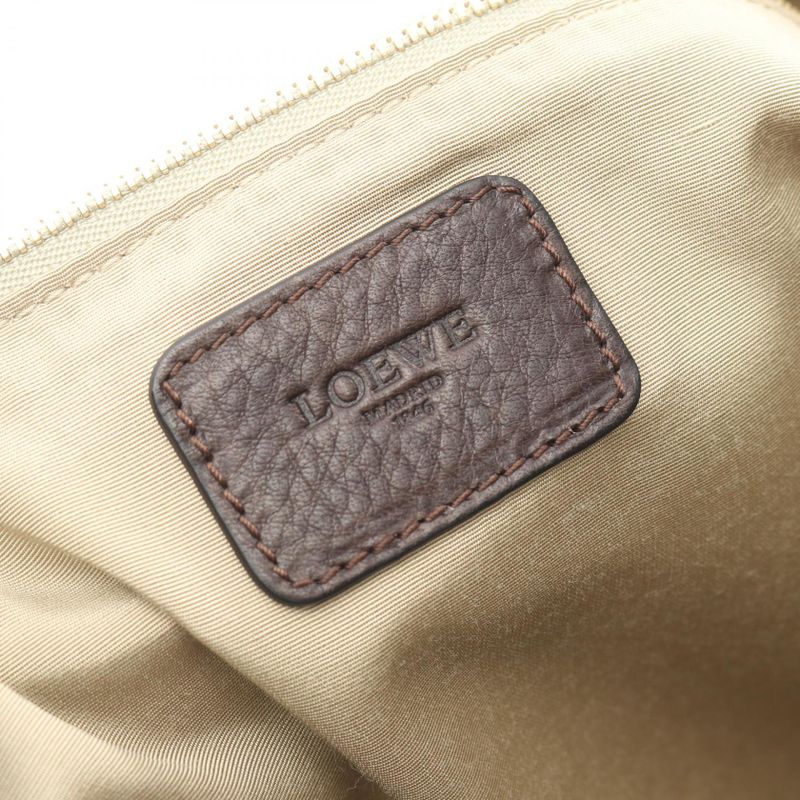 Loewe Tote Heritage Dark Brown Leather Large