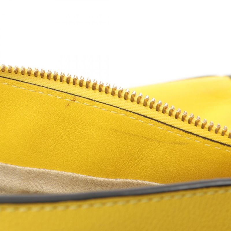 Loewe Handbag Puzzle Bag Yellow Leather