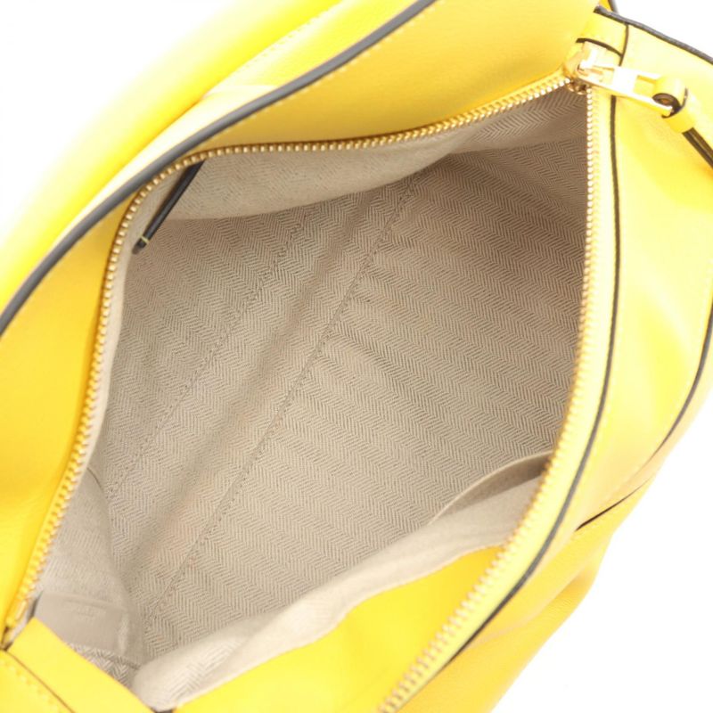 Loewe Handbag Puzzle Bag Yellow Leather