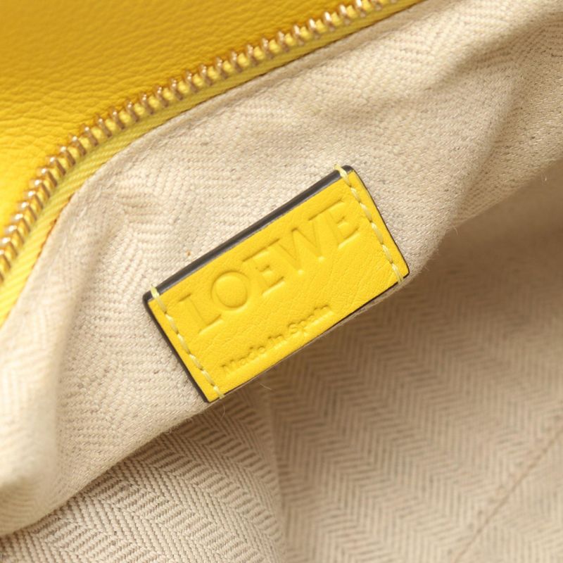 Loewe Handbag Puzzle Bag Yellow Leather