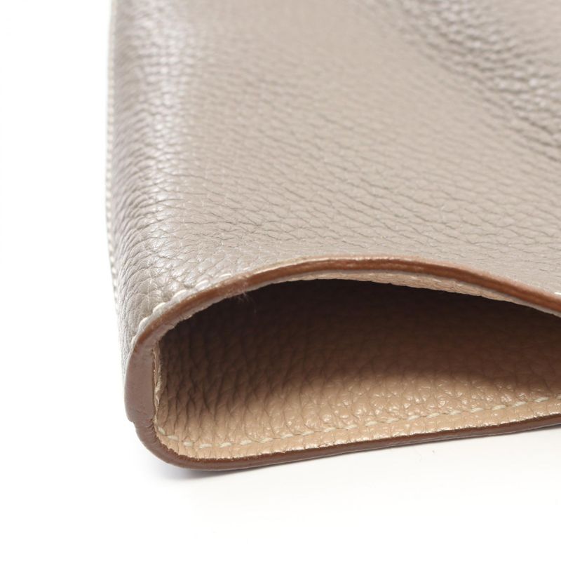 Hermes Tote Double Sens 45 Ethane Argil Leather Ethane Gray Beige