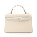 Hermes Handbag Mini Kelly 2 Cles Light Blue