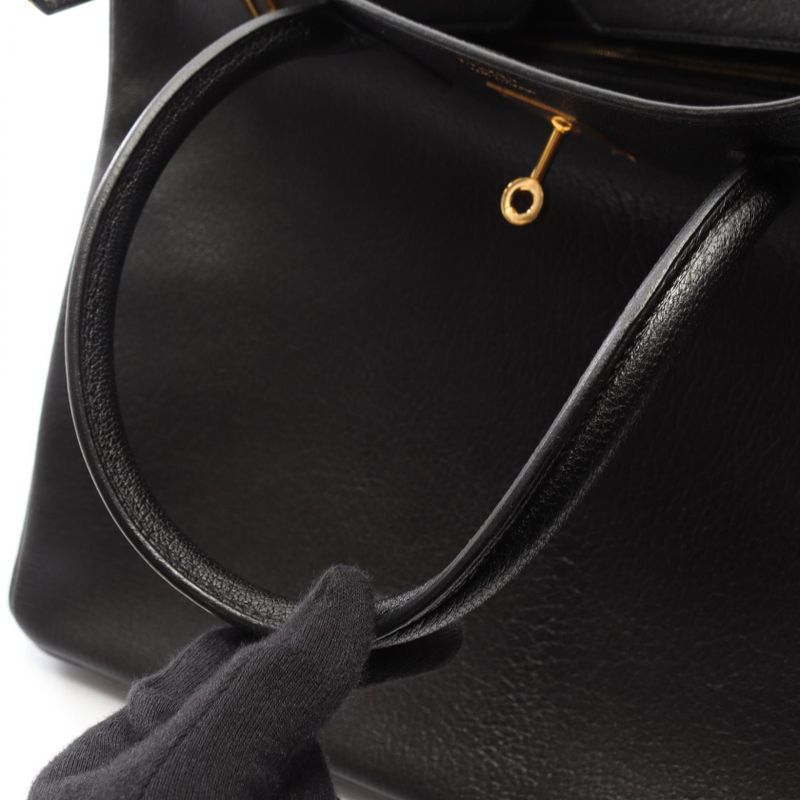 Hermes Handbag Birkin 40 Black Leather