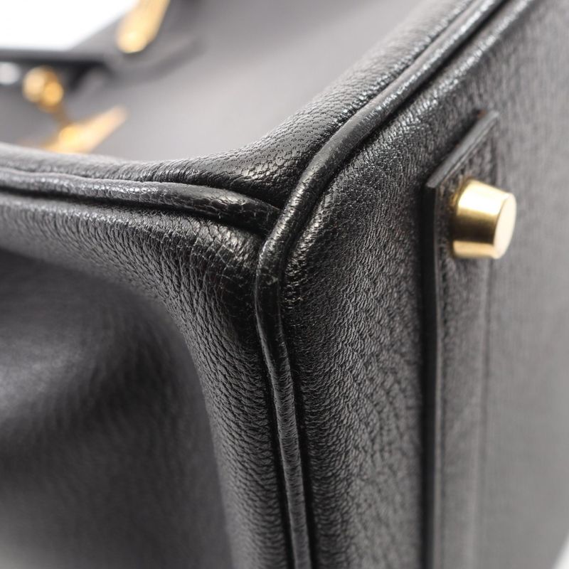 Hermes Handbag Birkin 40 Black Leather