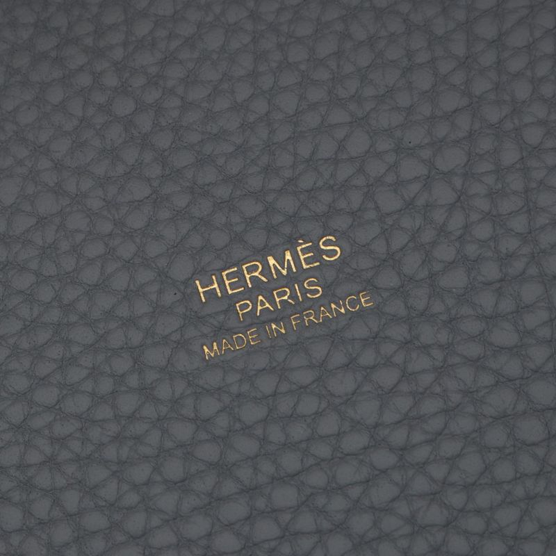 Hermes Handbag Picotin Lock PM Gripantin Leather Gray Gripantan