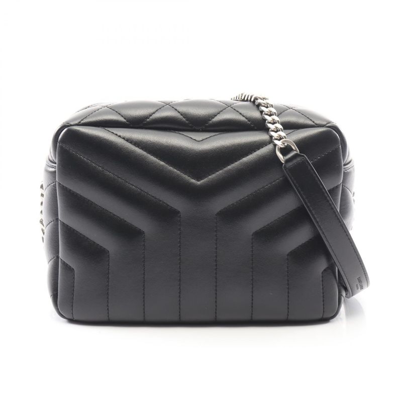Saint Laurent Paris Shoulder Bag Lou Black Leather Lou Chain