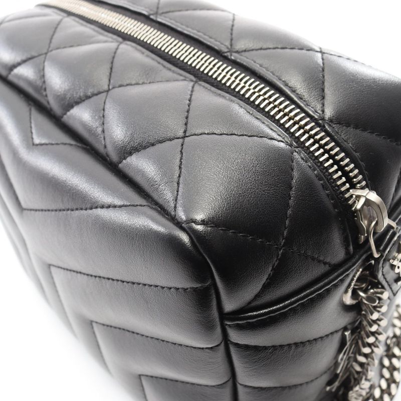 Saint Laurent Paris Shoulder Bag Lou Black Leather Lou Chain