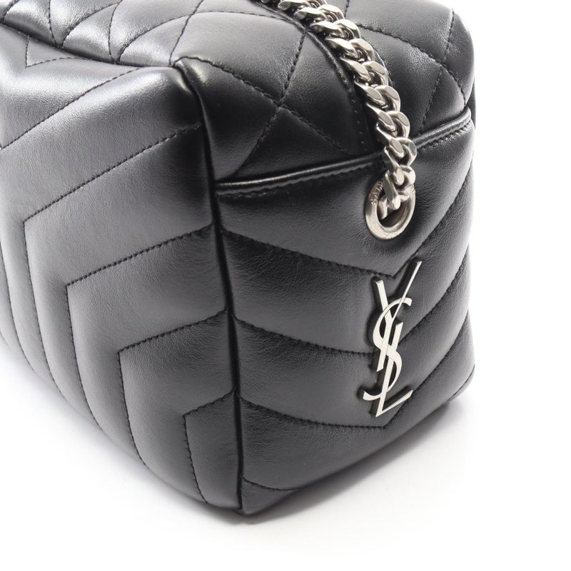 Saint Laurent Paris Shoulder Bag Lou Black Leather Lou Chain