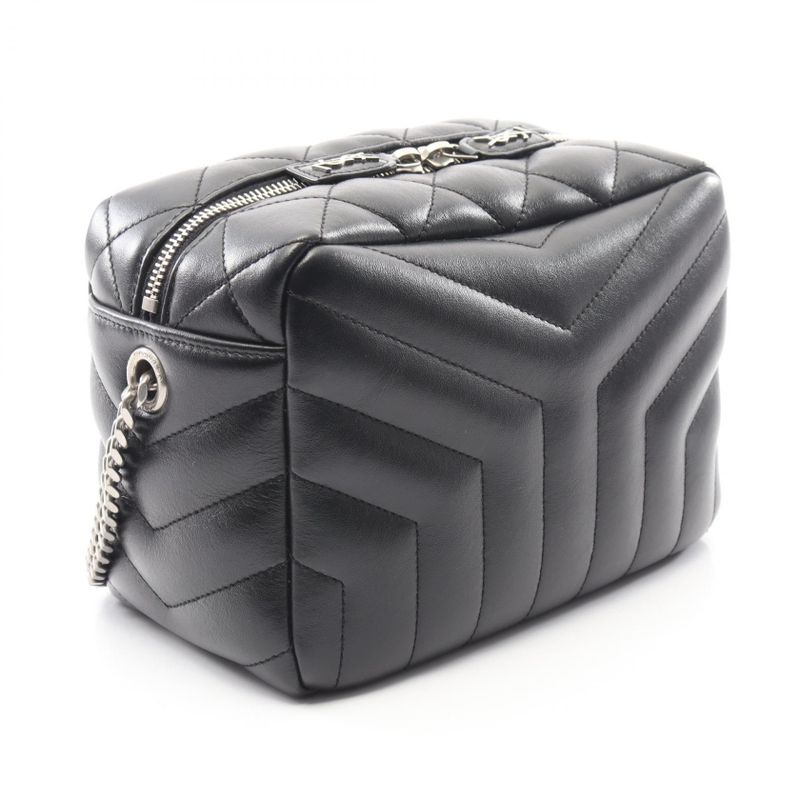 Saint Laurent Paris Shoulder Bag Lou Black Leather Lou Chain