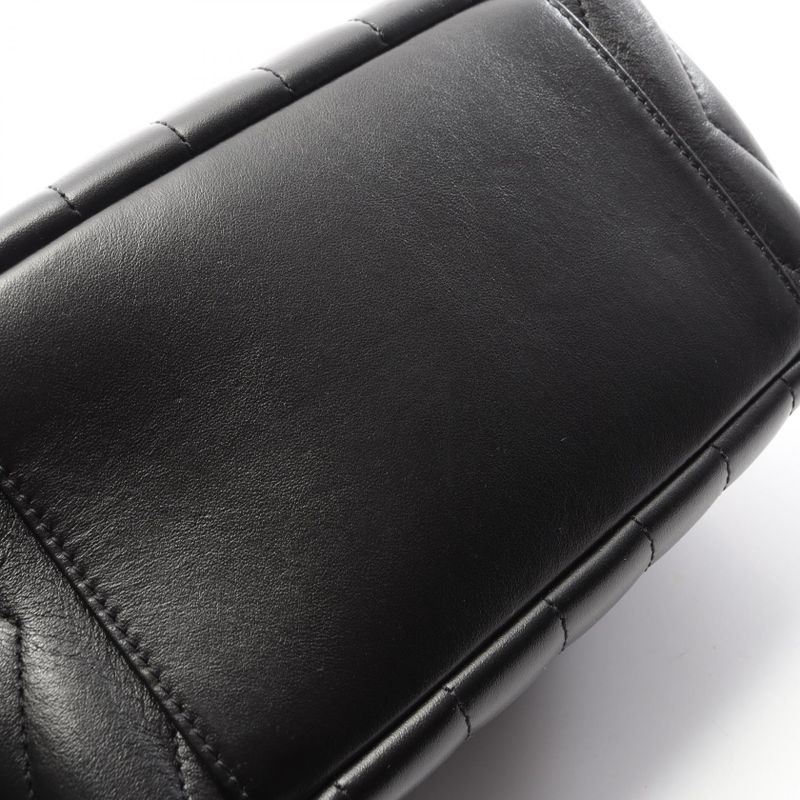 Saint Laurent Paris Shoulder Bag Lou Black Leather Lou Chain