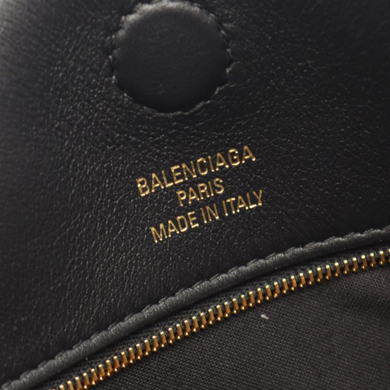 Balenciaga Handbag Hampton Small Carryall Bag Black Leather