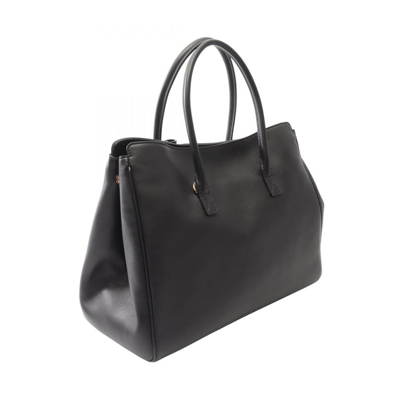Balenciaga Handbag Hampton Small Carryall Bag Black Leather