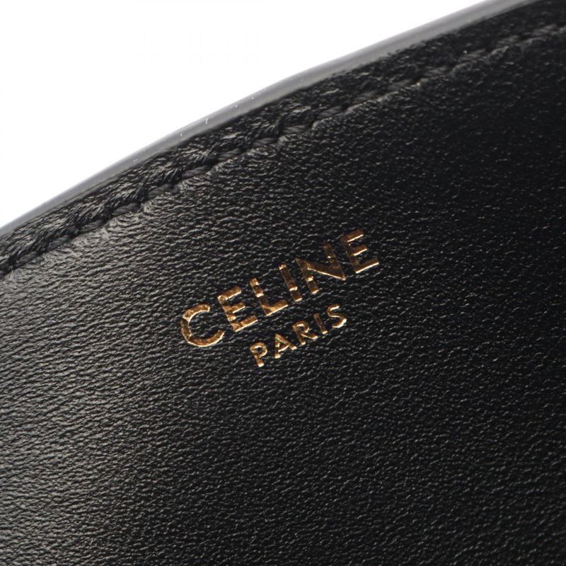 Celine Handbag Louis Bucket Black Leather