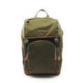 Prada Backpack Re-Nylon Khaki Nylon Brown