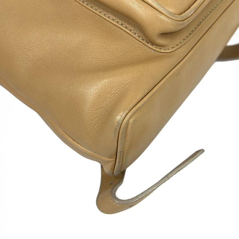 Gucci Backpack Bamboo Light Brown Drawstring Leather