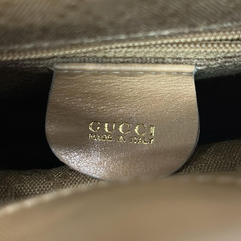 Gucci Backpack Bamboo Light Brown Drawstring Leather