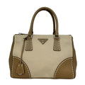 Prada Tote Canapa City Beige Leather