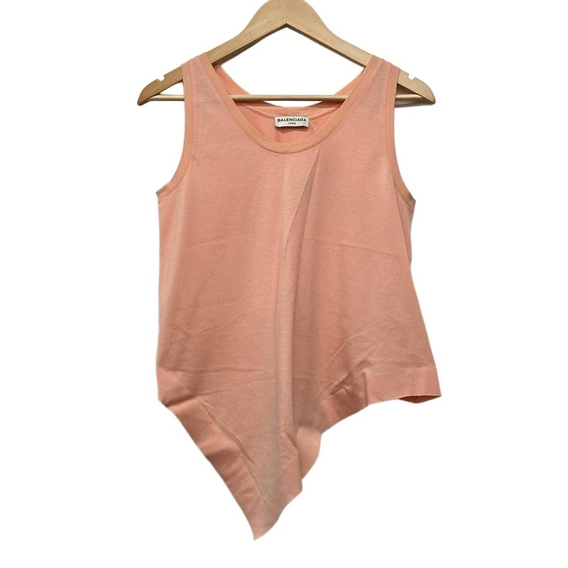 Balenciaga Tank Top S Pink Beige Deformed