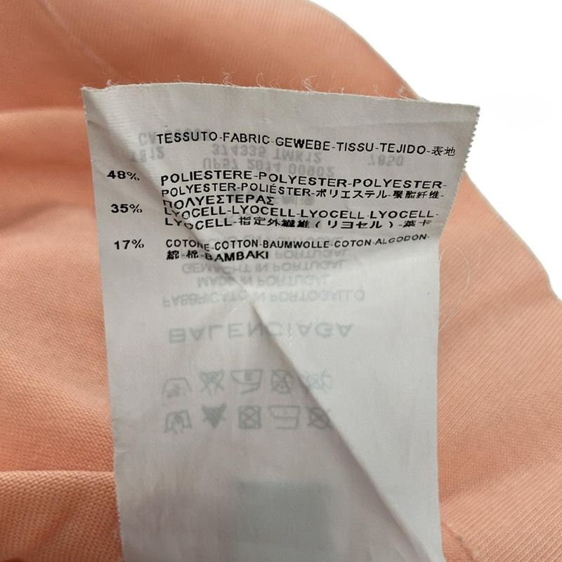 Balenciaga Tank Top S Pink Beige Deformed
