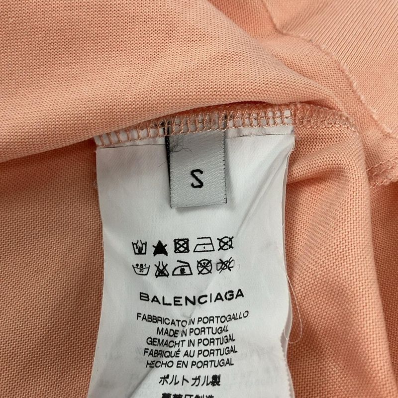 Balenciaga Tank Top S Pink Beige Deformed