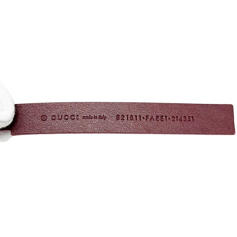 Gucci Charm GG Emblem Panda Beige Red