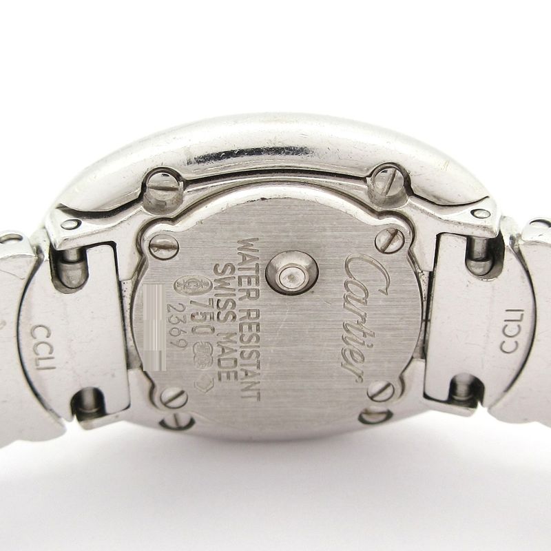 Cartier Watch Mini Venuere Gold Double Diamond Bezel Ivory