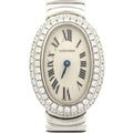 Cartier Watch Mini Venuere Gold Double Diamond Bezel Ivory