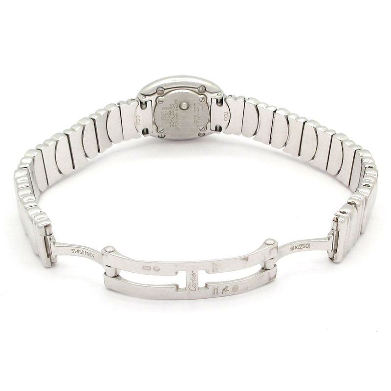 Cartier Watch Mini Venuere Gold Double Diamond Bezel Ivory