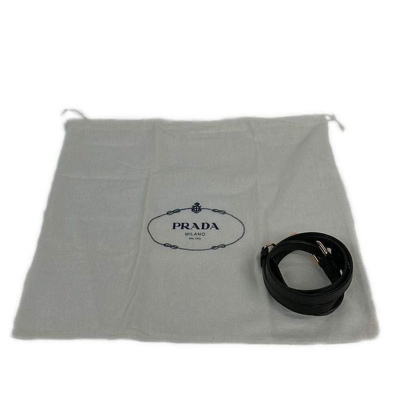 Prada Handbag Black Leather