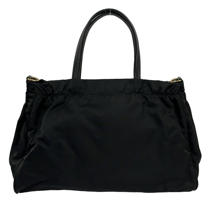 Prada Handbag Black Leather
