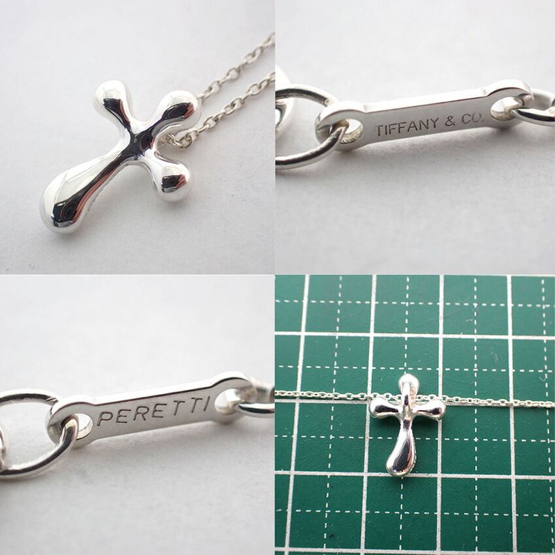 Tiffany & Co 925 Small Cross Pendant Necklace