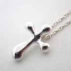 Tiffany & Co 925 Small Cross Pendant Necklace