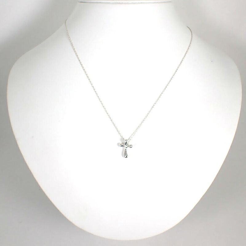 Tiffany & Co 925 Small Cross Pendant Necklace
