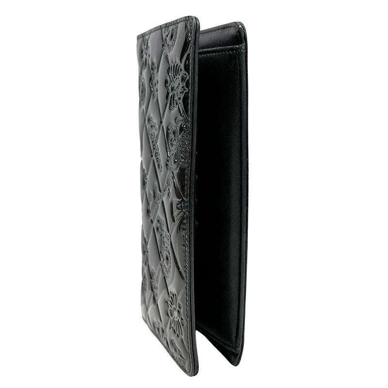 Chanel Wallet Icon Enamel Black Silver