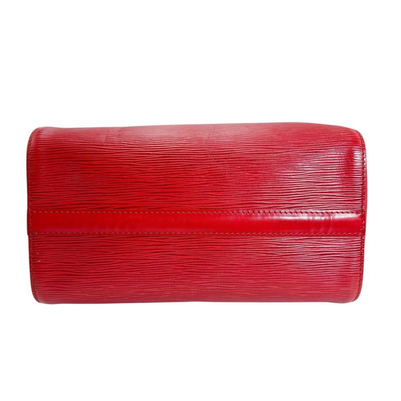 Louis Vuitton Epi Handbag Speedy 25 Castellian Red