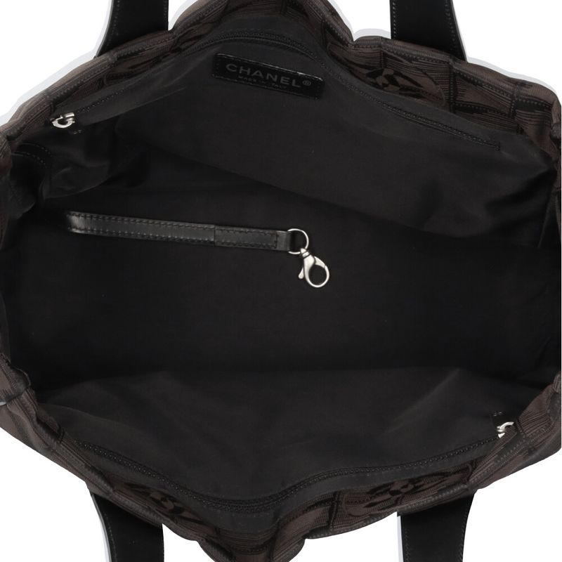 Chanel Tote PM New Travel Nylon Jacquard Brown Pm