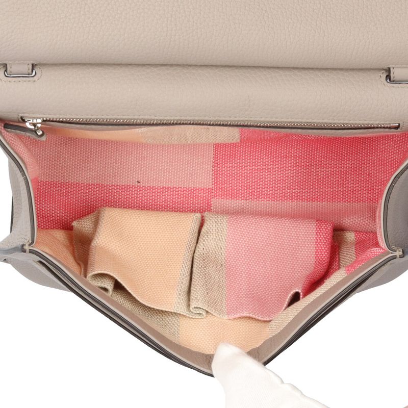 Gucci Daily Bamboo Shoulder Bag Leather Gray