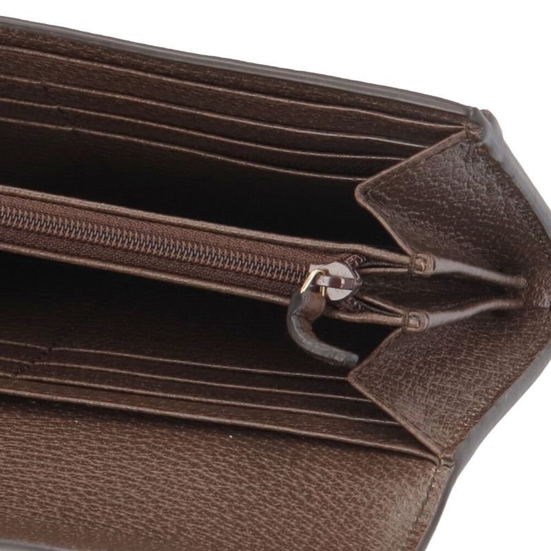 Gucci Ophidia Wallet GG Supreme Canvas Beige Ebony