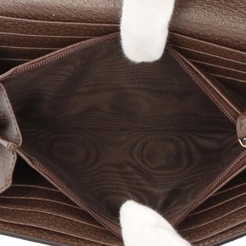 Gucci Ophidia Wallet GG Supreme Canvas Beige Ebony