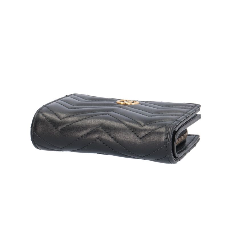 Gucci GG Marmont Bifold Wallet Leather Black Marmont