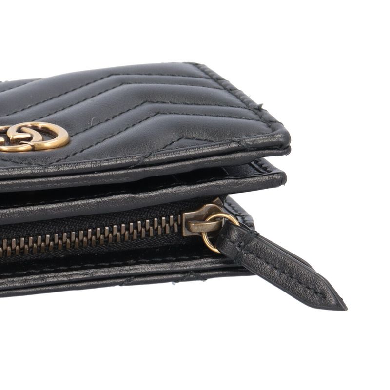 Gucci GG Marmont Bifold Wallet Leather Black Marmont