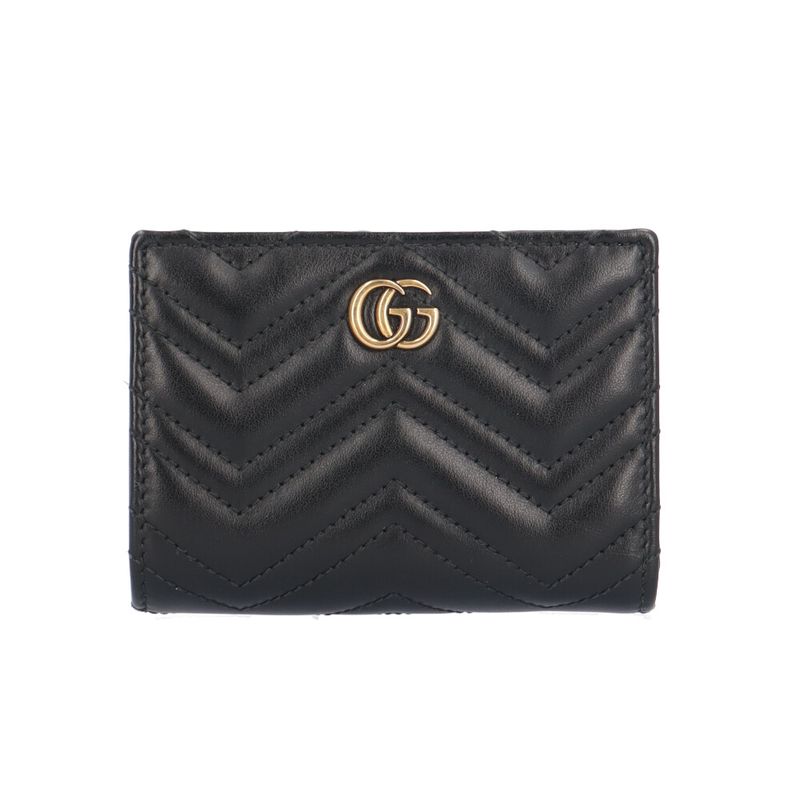 Gucci GG Marmont Bifold Wallet Leather Black Marmont