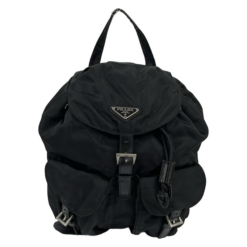 Prada Backpack Black Leather