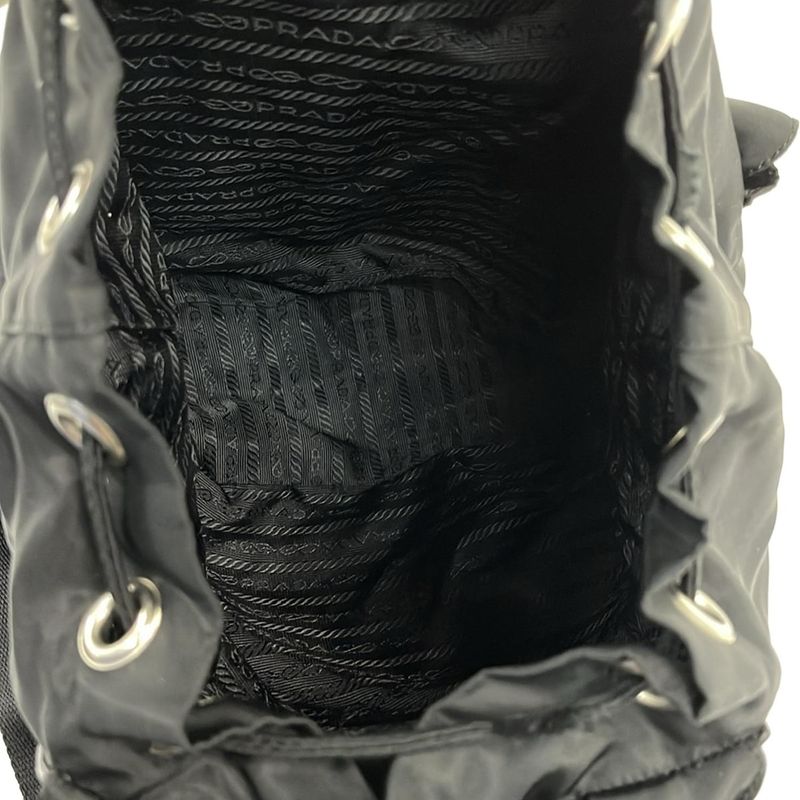Prada Backpack Black Leather