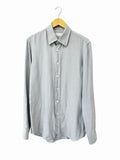 Prada Silk Striped Shirt 40 Light Blue
